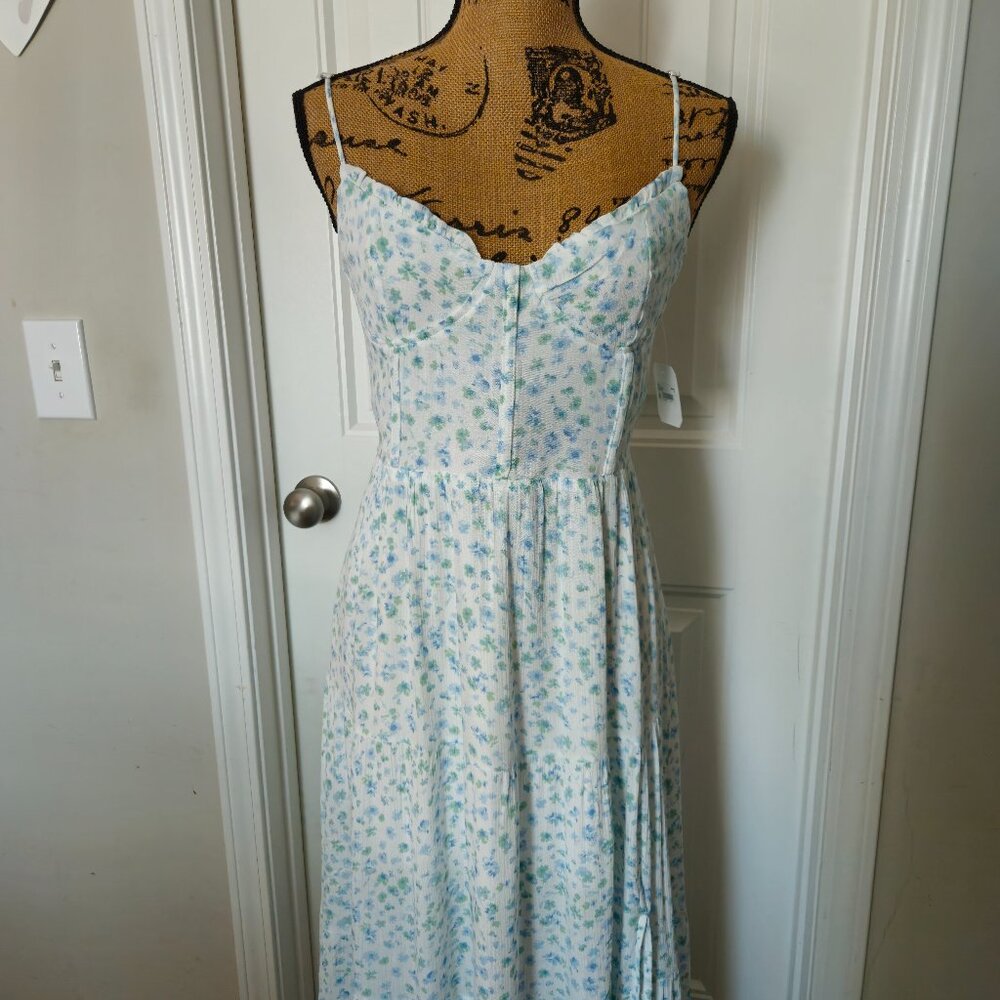 *SOLD*NWT Altar'd State Blue/Green Corset Style Midi Dress Size S